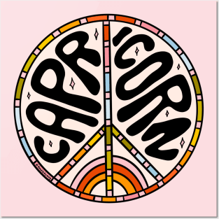 Capricorn Peace Sign Posters and Art